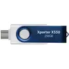Image de Xporter X550 256 Go (bleu/blanc, USB-A et USB-C 3.2 Gen 1)