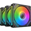 Image de Ventilateur pour boitier PC - Starz Pro (Noir) - 3x120mm A-RGB -