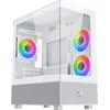 Image de Boîtier PC (sans alimentation) - XIGMATEK - Alphard M Arctic - Mini tour - Format M-ATX - 4 ventilateurs A-RGB 120 mm - Blanc
