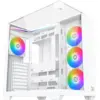 Image de Boitier Moyen Tour ATX Xigmatek Aqua V RGB avec panneaux vitrés (Blanc) #5POURCENT