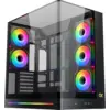 Image de Boitier Moyen Tour E-ATX Xigmatek Pano II RGB avec panneaux vitrés (Noir) #5POURCENT