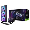 Image de ASRock CPC Phantom Gaming 360 LCD 90-APGA36-BAAGA5 CPU-Wasserkühler ? 360?mm ? LCD-Display ? ARGB ? Triple-Fan ? Schwarz - Neuf