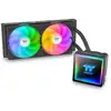 Image de Water cooling AIO Thermaltake TH240 V3 A-RGB Sync 240 mm double ventilateur 120 mm Noir - Neuf