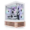 Image de Thermaltake View 170 WS ARGB Snow, Micro Tower, PC, White, Micro ATX, Mini-ITX, SPCC, Verre trempé, Gaming