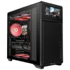 Image de Thermaltake TR300 TG, tour de milieu, PC, noir, ATX, Micro ATX, Mini-ITX, SPCC, verre trempé, gaming