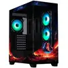 Image de Boîtier Moyen tour BitFenix Ceto Premium BFC-CET-500-KKGSK-VL 4x120 A-RGB Verre trempé Panoramique Noir - Neuf