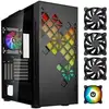 Image de Boitier PC sans alimentation - BITFENIX Tracery ARGB (Noir) - Moyen tour - Format E-ATX - Neuf