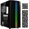 Image de Boitier PC sans alimentation - BITFENIX Saber Mesh (Noir) - Moyen tour - Format ATX - Neuf