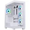 Image de Boîtier BitFenix CETO, format ATX, 4 ventilateurs ARGB de 120 mm, 2 ports USB 3.0, port USB-C, panneau en verre trempé, couleur blanche