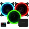 Image de Lot de 3 Ventilateurs de boitier AeroCool Rev RGB Pro 12cm (Noir) #5POURCENT