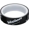 Image de Ruban de jante Vision Tubeless Route 700C Noir et blanc - étanchéité fiable pour...