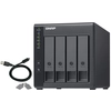 Image de QNAP TR-004 Boîtier de disques de stockage Boîtier disque dur/SSD Noir 2.5/3.5 - Neuf