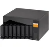 Image de QNAP TL-D800S storage drive enclosure HDD/SSD enclosure Black, Grey 2.5/3.5"