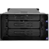 Image de IcyDock 3x3.5" SATA in 2x5.25" bay backplace cage 80mm fan