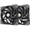 Image de Thermaltake TOUGHFAN 12 Boitier PC Ventilateur 12 cm Noir 2 pièce(s) - Neuf