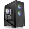Image de Thermaltake Divider 370 TG ARGB - Tour moyenne - ATX étendu - panneau latéral avec fenêtre (verre trempé) - pas d'alimentation (PS/2) - noir