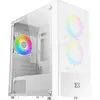 Image de Boitier Mini Tour Micro ATX Xigmatek Oreo RGB avec panneau vitré (Blanc) #5POURCENT