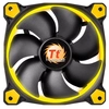 Image de Thermaltake Riing 14 Boitier PC Ventilateur 14 cm Noir, Jaune - Neuf