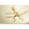 Image de Ventilateur De Plafond Fresco Nickel Avec Lumière