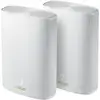 Image de ASUS ZenWiFi AX Hybrid (XP4) Bi-bande (2,4 GHz / 5 GHz) Wi-Fi 6 (802.11ax) Blanc 2 Interne - Neuf