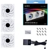 Image de Lian Li UNI FAN TL LCD Series Ventilateur par 3 avec contrôleur - 120mm blanc - 1.900 rpm