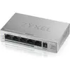 Image de Zyxel GS1005HP, routeur Gigabit Ethernet non administrable (10/100/1000) avec alimentation par Ethernet (PoE), couleur argent.