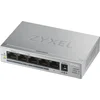 Image de Zyxel GS1005HP Non-géré Gigabit Ethernet (10/100/1000) Connexion Ethernet, supportant l'alimentation via ce port (PoE) Argent - Neuf