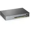 Image de Zyxel GS1350-12HP Géré L2 Gigabit Ethernet (10/100/1000) Connexion Ethernet, supportant l'alimentation via ce port (PoE) Gris - Neuf