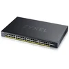 Image de Zyxel Xgs1935-52hp, 52 Port Smart Managed Poe Switch, 48x Gigabit Poe And 4x 10g Sfp+, Hybrid Mode, Standalone Or Nebulaflex Cloud