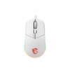 Image de MSI Clutch GM11 - Souris - droitière et gauchère - optique - 6 boutons - filaire - USB - blanc (S12-0401950-CLA)