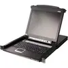 Image de ATEN 8-Port PS/2-USB VGA Single Rail LCD KVM Switch, 43,2 cm (17"), LCD, PS/2, USB, VGA, US Englisch