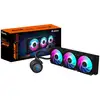 Image de GIGABYTE AORUS WATERFORCE II 360 AIO Refroidisseur liquide pour processeur - 3x ventilateurs ARGB de 120 mm, mécanisme d'emboîtement, DAISY-CHAIN, compatible avec Intel LGA 1851 et AMD AM5 - Neuf
