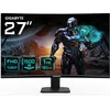 Image de Gigabyte GS27FC Gaming Monitor Curved, 68,6 cm (27"), 1920 x 1080 Pixel FHD, 1 ms, VA, inclinable, HDMI, DP, noir