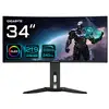 Image de GIGABYTE Moniteur de jeu courbé OLED WQHD MO34WQC2 de 34 - 3440 x 1440, 240Hz, 0.03ms, KVM, 250 cd/m², FreeSync Premium Pro, DisplayHDR True Black 400, HDMI 2.1, Displayport 1.4 - Neuf