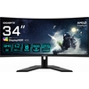 Image de GIGABYTE G34WQCP 34" UWQHD Curved Gaming Monitor - 3440 x 1440, 1500R, 180Hz, 1ms, 350 cd/m2, AMD FreeSync Premium, DisplayHDR 400, HDMI 2.0, Displayport 1.4