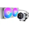 Image de Refroidisseur AIO COOLER MASTER ML Core Nex Digital 240 - 240mm ARGB, écran hexagonal, 2x120mm, blanc - Neuf