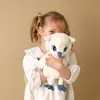 Image de Jouets orange peluche hibou 25 cm - Hibou Lisa