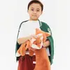 Image de Peluche renard couché Orange Jouet 40 cm - Renard