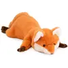 Image de Peluche renard couché Orange Jouet 60 cm - Renard