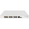 Image de MikroTik Cloud Router Switch CRS328-24P-4S+RM - Commutateur - L3 - géré - 24 x 10/100/1000 (PoE) + 4 x 10 Gigabit SFP+ - montable en rack - PoE+ (450 W) (CRS328-24P-4S+RM)