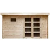 Image de Abri De Jardin En Bois Brut, 388x298, Ep 28mm, Surface Utile 9.9m² Int023