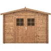 Image de Abri De Jardin En Bois Traité, 298x298, Ep 19mm, Surface Utile 7.62m² Int044
