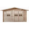 Image de Abri De Jardin En Bois Brut, 388x298, Ep 28mm, Surface Utile 9.9m² Int021