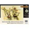 Image de Figurines Infanterie britannique et allemande, Afrique du Nord Kit 1 1/35 - Master Box Figurines historiques - Mast-MB3592