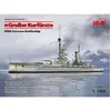 Image de Maquette Grosser Kurfurst (full hull & waterline), WWI German Battleship &bullet; This particular kit is the very first attempt of ICM to 1/700 - Ma