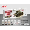 Image de Accessoire Set de peinture acrylique pour véhicules soviétiques AFV 6 12 ml 3303006 - ICM Kit de superdétail pour avions