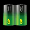 Image de Piles alcalines D GP Ultra Plus, 13AUP/LR20, paquet de 2