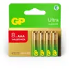 Image de Lot de 8 piles Alcaline GP Batteries Ultra type AAA (LR03) 1,5V #DEFAULT