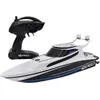 Image de Bateau télécommandé - SILVERLIT - 4 vitesses - Bateau rapide - 8 km/h - 34 cm - blanc et noir - à partir de 8 ans