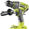 Image de RYOBI Perceuse-visseuse à percussion sans fil R18PD7-202B ONE+ Visseuse sans fil, perceuse avec batterie et chargeur, 18V